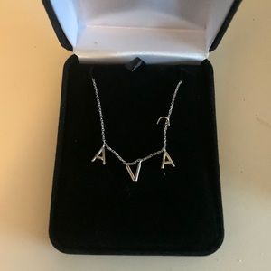 Necklace with the name Ava on it. Never been worn.
